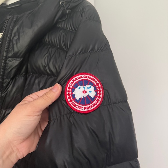 Canada Goose Crofton Bomber Black Zip Puffer Coat - Picture 3 of 8